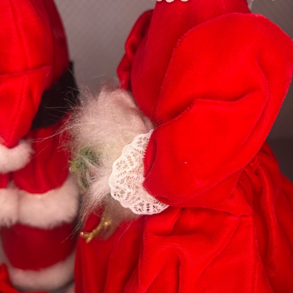 Vintage Crafted Christmas‎ Mr and Mrs Santa Claus Doll Figures 13”